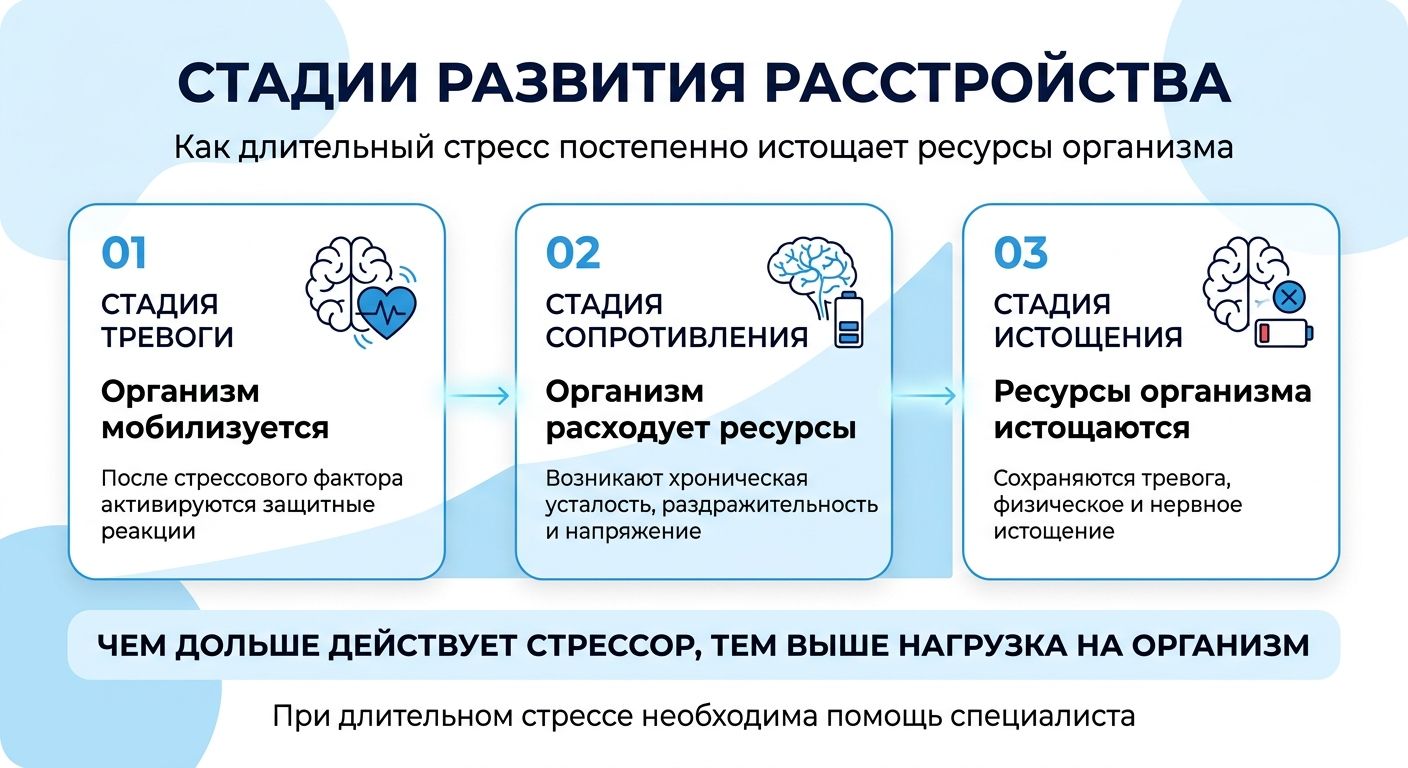 Лечение стресса в Уяре инфографика